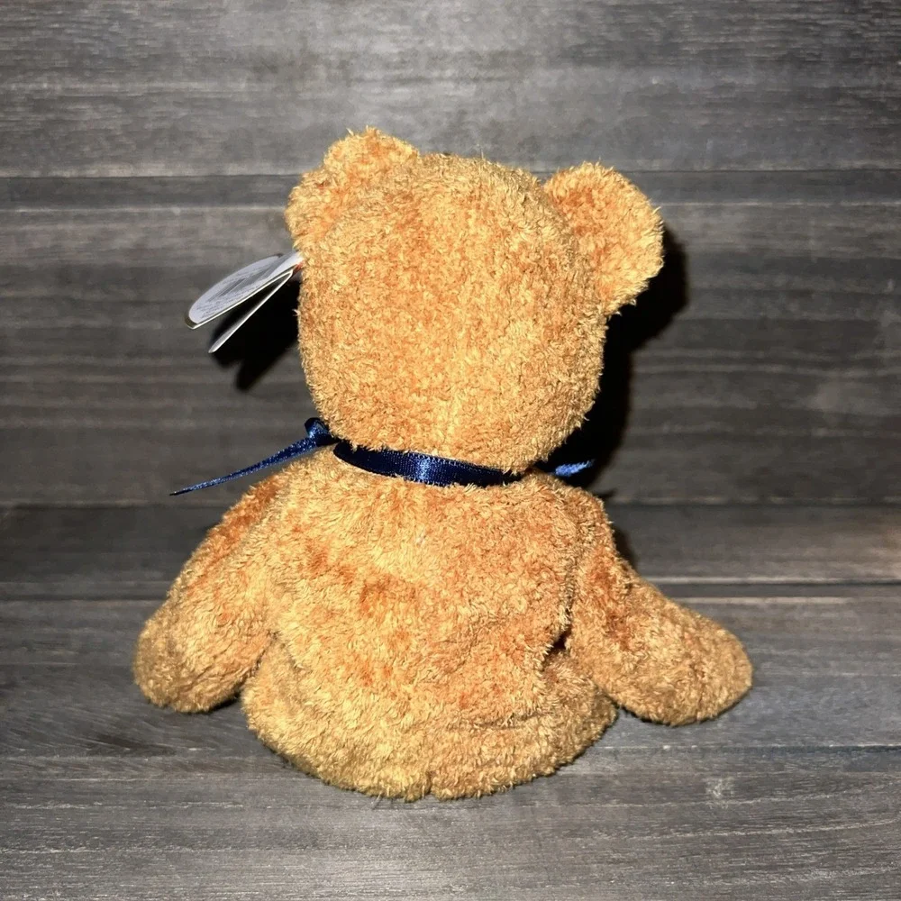 Ty Beanie Baby Fuzz the Bear 1999 Brown Frizzy Plush Excellent Condition 4237